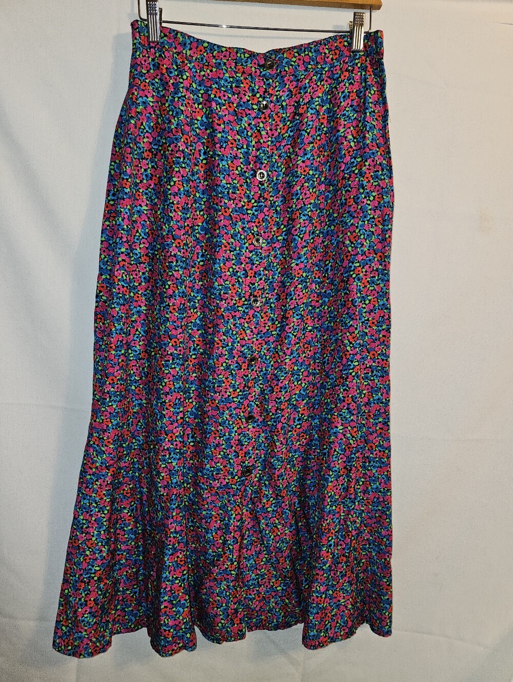 Carole Little Sport Floral Maxi Skirt Size 12 - Picture 10 of 12